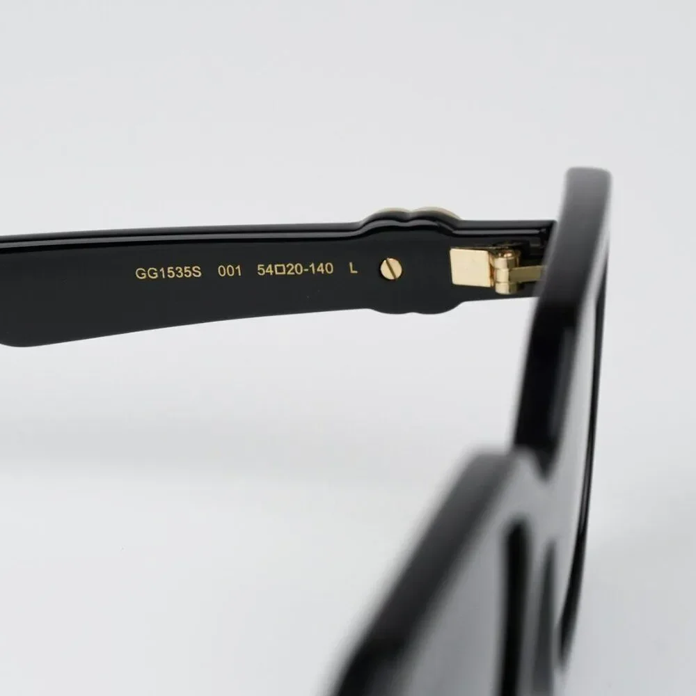 NEW Gucci GG1535S 001 Black Grey Men Geometric Sunglasses GG 1535S